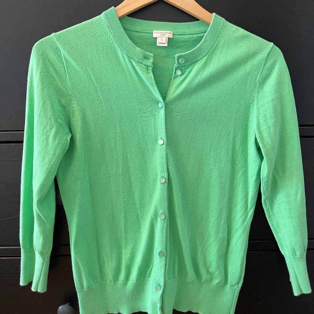 J.Crew "The Clare Cardigan"-Size Small, mint green